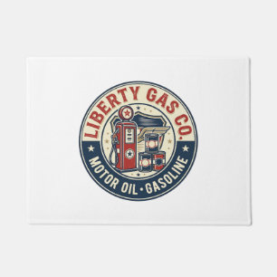 Felpudo Liberty Gas Co Patriótica Estación de Gasolina Pat