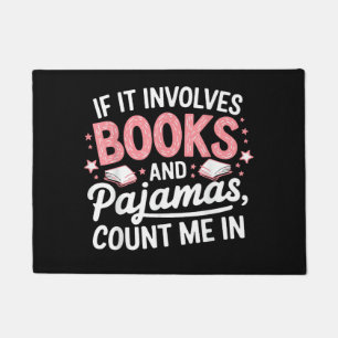 Felpudo Libro y pijama divertido amante de los libros lect