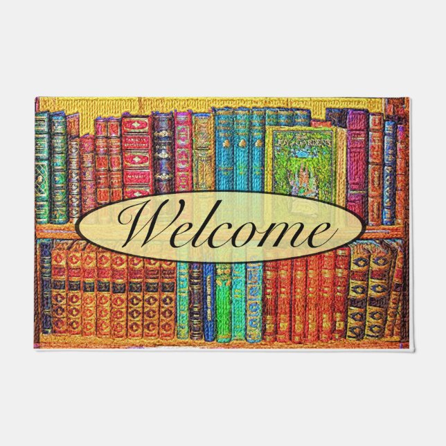 Felpudo Libros de biblioteca (Anverso)