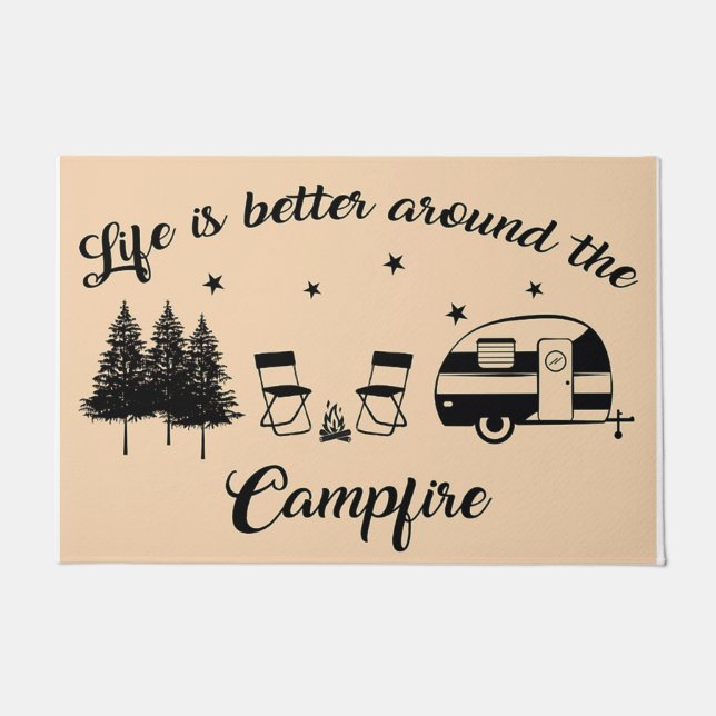 Felpudo Life Is Better Around The Campsite (Anverso)