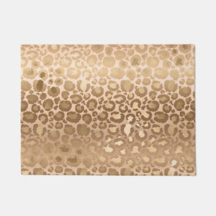 Felpudo Light Brown Tiger Stripes Animal Print Safari