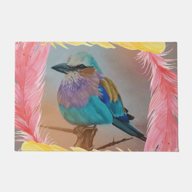 Felpudo Lilac Breast Roller (Anverso)