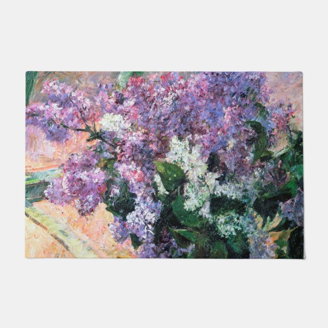 Felpudo Lilacs en una ventana, Mary Cassatt (Anverso)