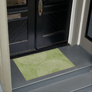 Felpudo Lime Green Linen Minimalista