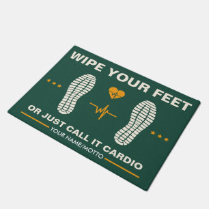 Felpudo Limpia tus pies para amantes del fitness, divertid