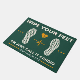 Felpudo Limpia tus pies para los amantes del fitness, gimn