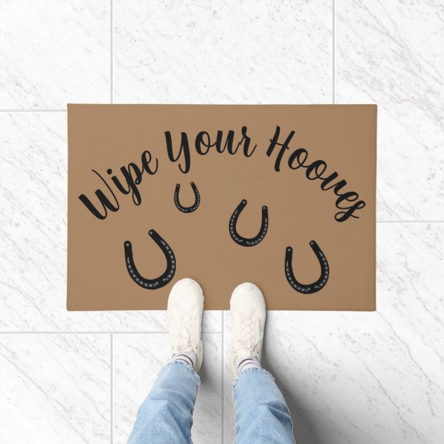 Felpudo Limpie sus cascos con la puerta personalizada (Interior)