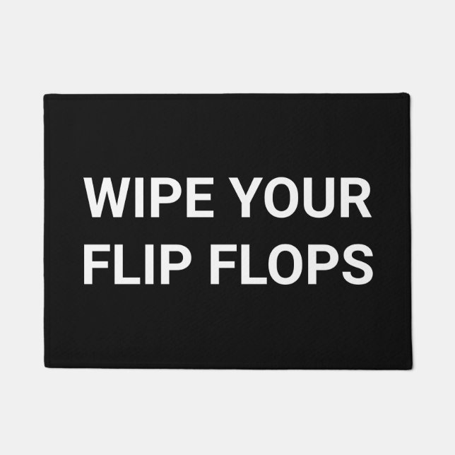 Felpudo Limpie sus flips-flopes (Anverso)