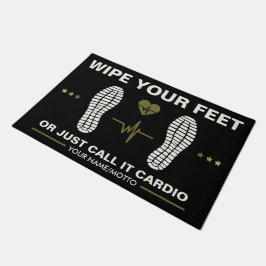 Felpudo Limpie sus pies para los amantes del gimnasio, gim