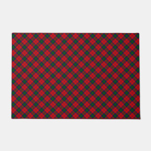 Felpudo Lindsay tartan green platillo rojo