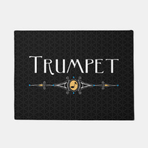 Felpudo Línea decorativa de trompetas