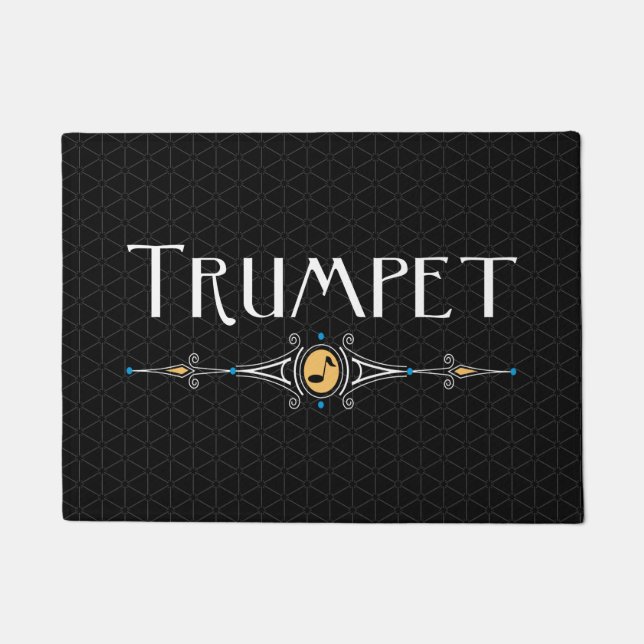 Felpudo Línea decorativa de trompetas (Anverso)