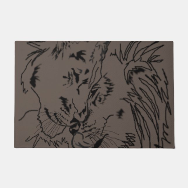 Felpudo Lions Hug (Anverso)