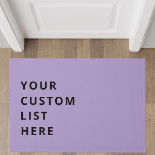 Felpudo Lista de personalizables
