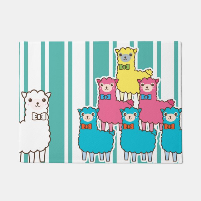 Felpudo ¿Llamas o Alpacas? ¿Alpacas o Llamas? (Anverso)