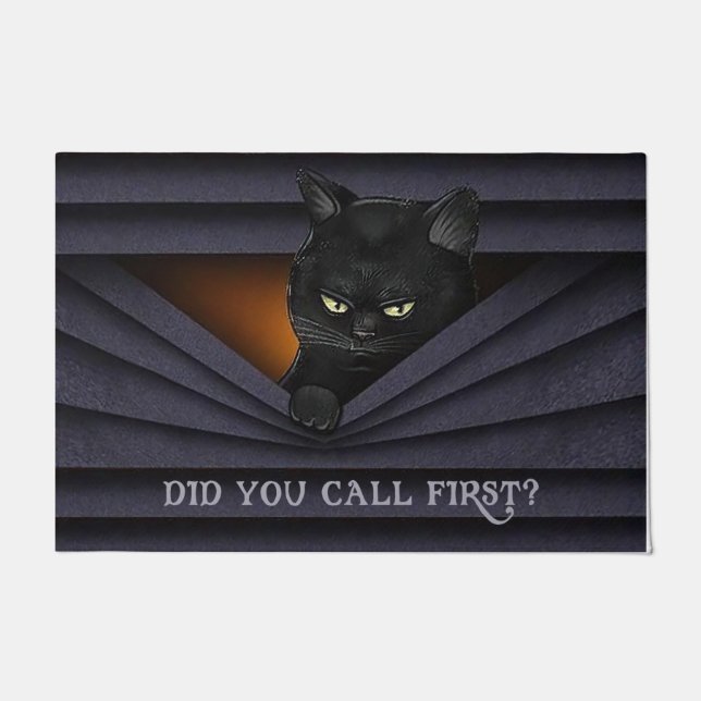 Felpudo ¿Llamaste al primer Doormat, felino negro? (Anverso)