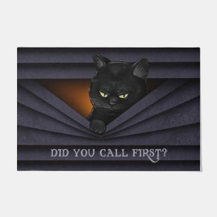 Felpudo ¿Llamaste al primer Doormat, felino negro?