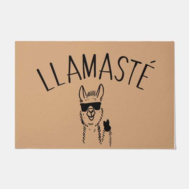 Felpudo Llamaste Doormat, Llama Welcome Mat (Anverso)