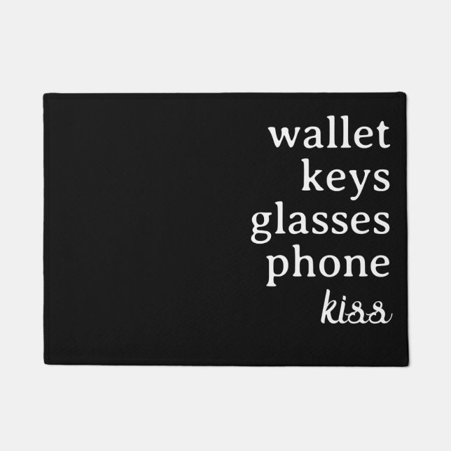 Felpudo Llaves Teléfono Cartera Gafas (Anverso)