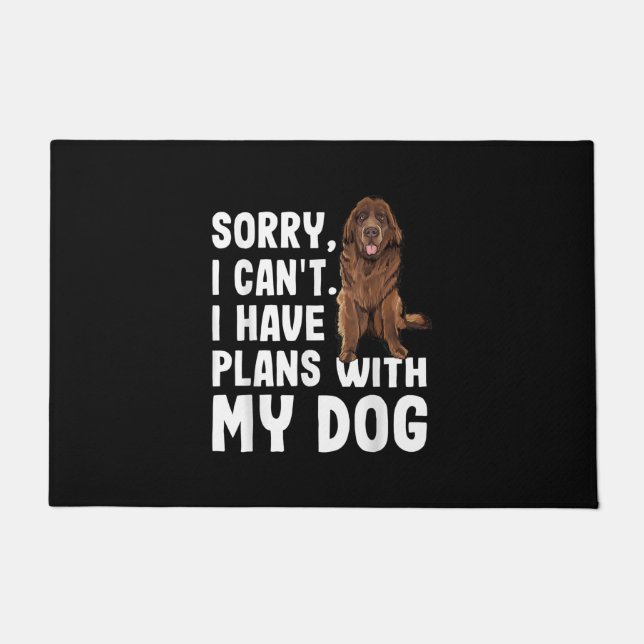 Felpudo Lo Siento, No Puedo Tener Planes Con Mi Perro De T (Anverso)