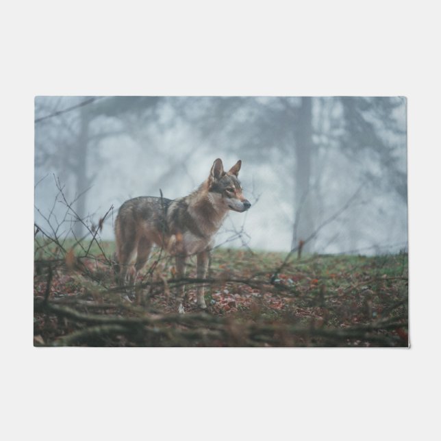 Felpudo Lobo perro (Anverso)