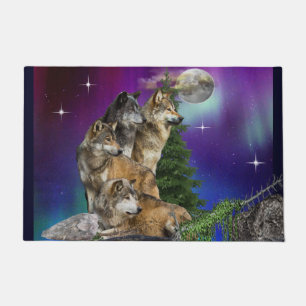 Felpudo Lobo y Luna