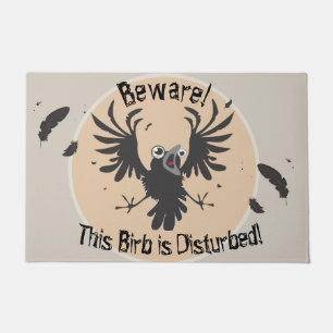Felpudo Loco Birb Raven