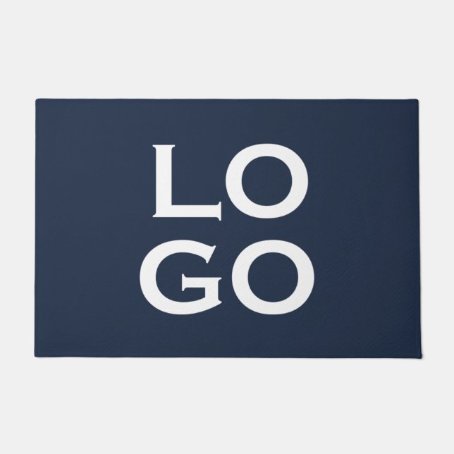 Felpudo Logo de la compañía o del Personalizado de negocio (Anverso)