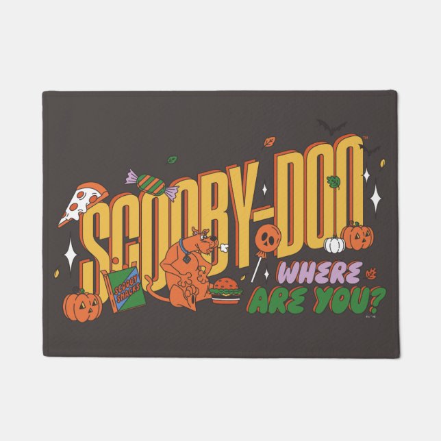 Felpudo Logo de Snack de Halloween de Scooby-Doo (Anverso)