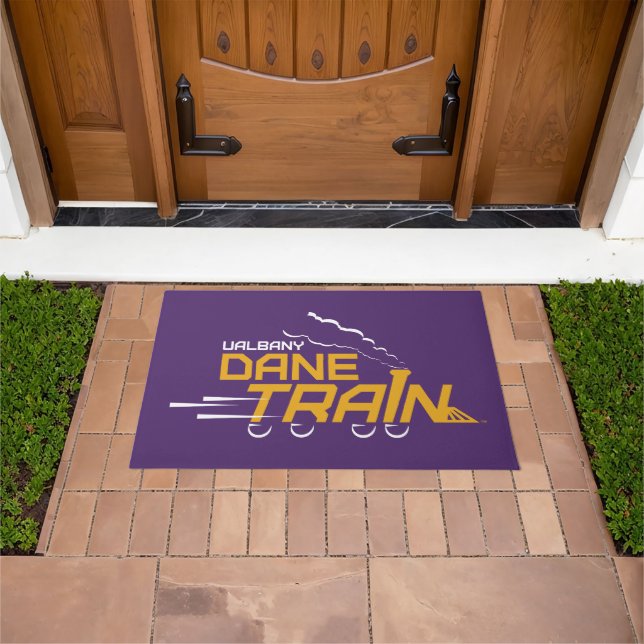 Felpudo Logo del Tren de Dane de la UAlbany (Exterior)