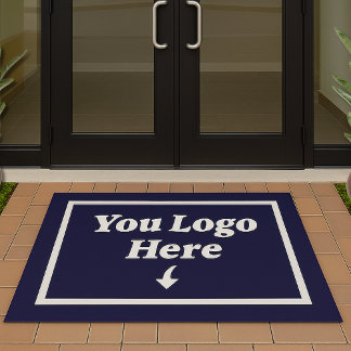 Felpudo Logotipo de la Compañía Empresarial Sólida de la M