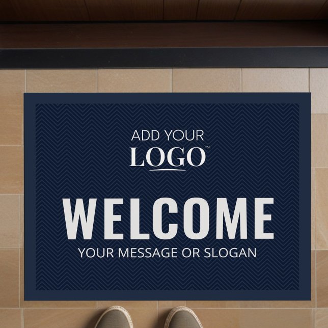 Felpudo Logotipo de negocio Bienvenida profesional moderna (Subido por el creador)