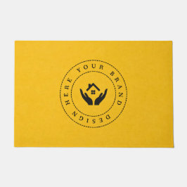 Felpudo Logotipo de negocios moderno de personalizable