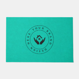 Felpudo Logotipo de negocios moderno de personalizable