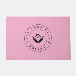 Felpudo Logotipo de negocios moderno de personalizable