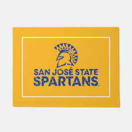 Felpudo Logotipo de Spartans de San Jose State con efecto