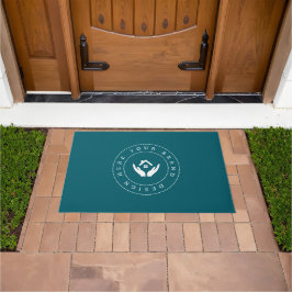 Felpudo Logotipo moderno personalizable para negocios