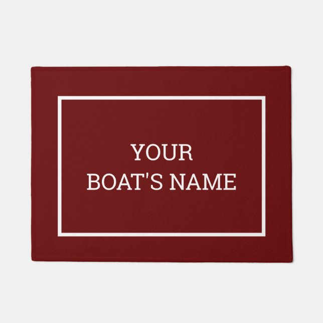 Felpudo Logotipo personalizado Doormat Brown (Anverso)