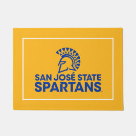 Felpudo Logotipo Wordmark de Spartans del estado de San