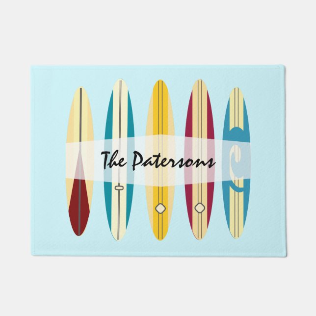 Felpudo Longboard de vintage (Anverso)