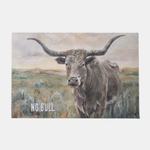 Felpudo "Longhorn" pintado a mano