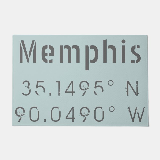 Felpudo Longitud de memphis Latitude (Anverso)