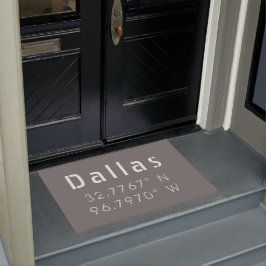 Felpudo Longitud del Latitude de Dallas