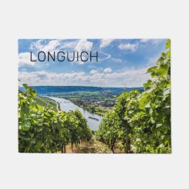 Felpudo Longuich viñedo de Mosela Panorama Alemania