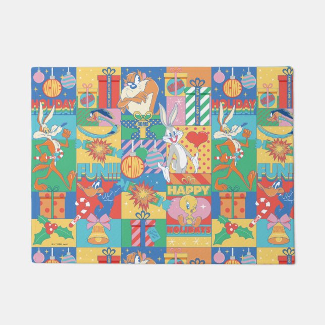 Felpudo LOONEY TUNES™ | Patrón de Navidades de vacaciones  (Anverso)