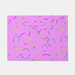 Felpudo Loops modernos en magenta rosa