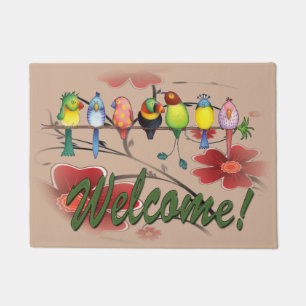 Felpudo Loros agradables