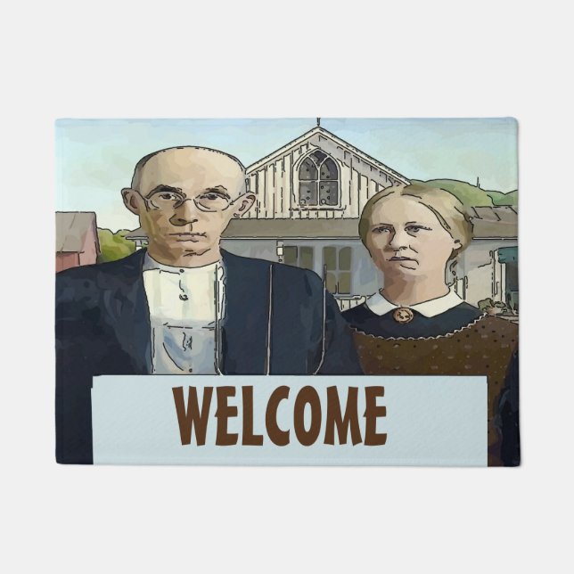 Felpudo Los agricultores estilo país, personalizan la Alfo (Anverso)