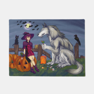 Felpudo Los amigos de trucos o tratos