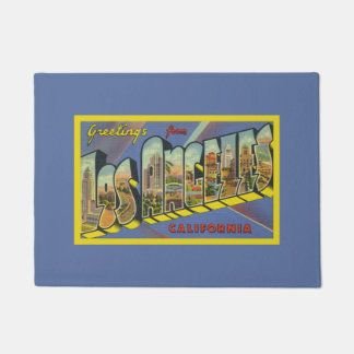 Felpudo Los Angeles Artwork California Greetings Purple